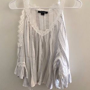 Hers & Mine Cold Shoulder Top